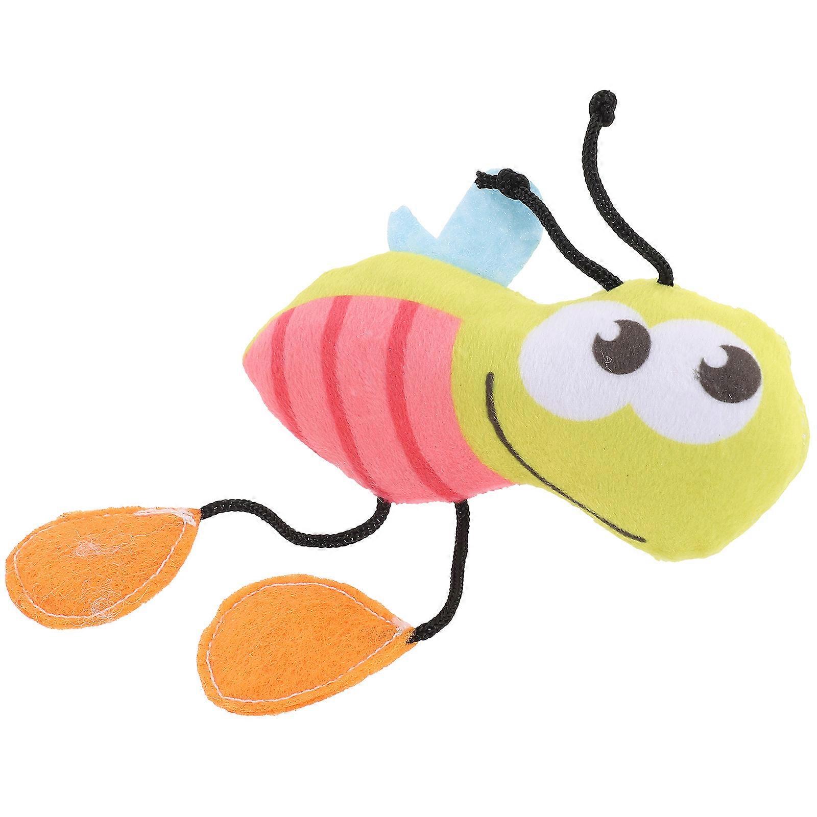 Cartoon Cat Teasing Toy Plush Interactive Catnip Toy 2Pcs Pack