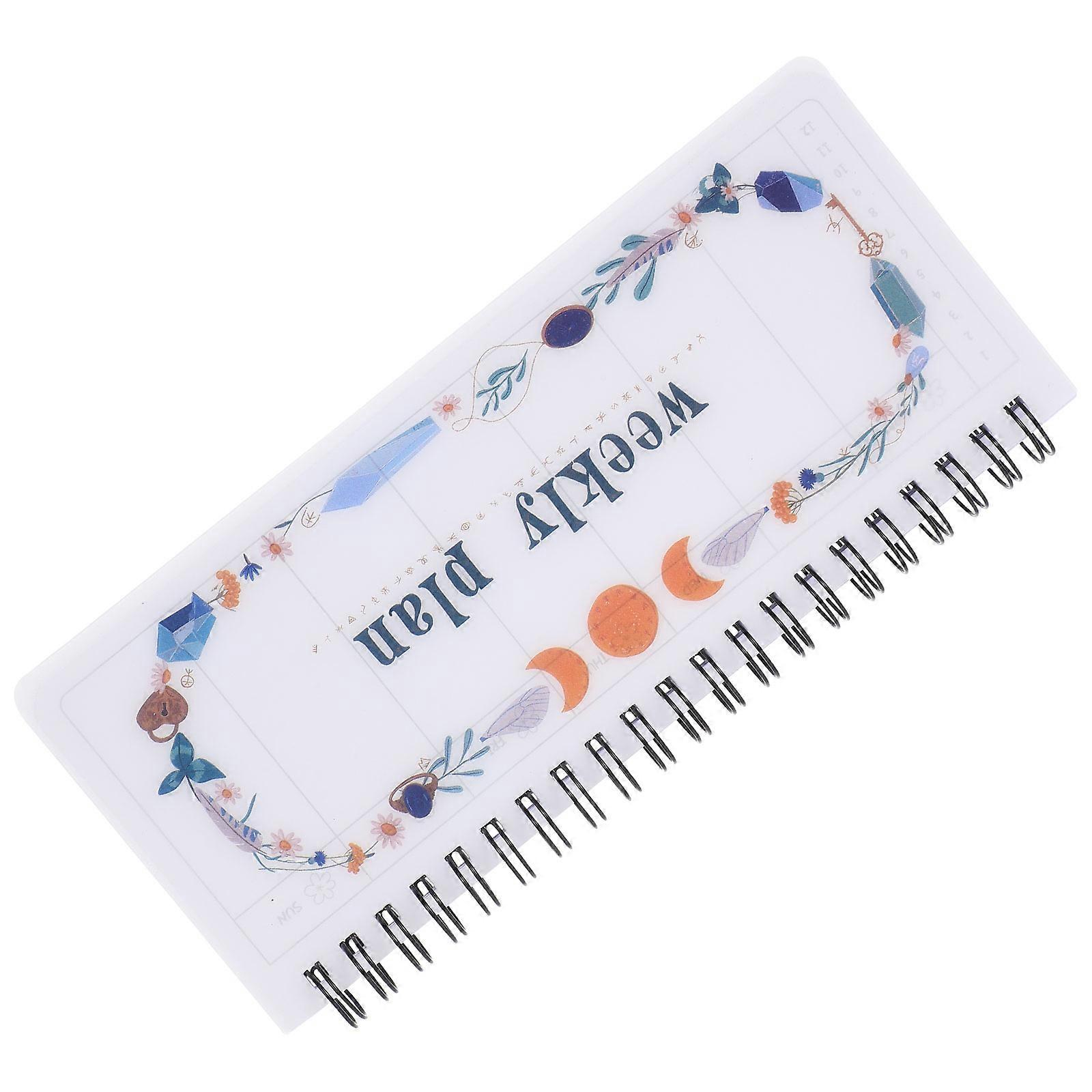 Portable Coil Design Academic Planner Binder Organizer For Teenagers Rectangular 5Pcs Daily Use Note Taking