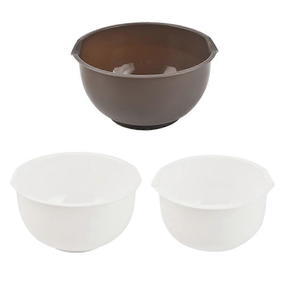 Round Shape Bowls For Kitchen Use 6Pcs Assorted Color Large Capacity Salad Bowls 23.4X23.4X12CM Stylish Storage