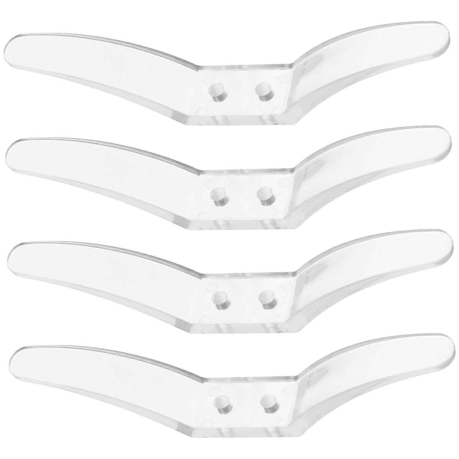 Window Blind Cord Cleats Hooks for Curtain with 8Pcs Transparent Cleats