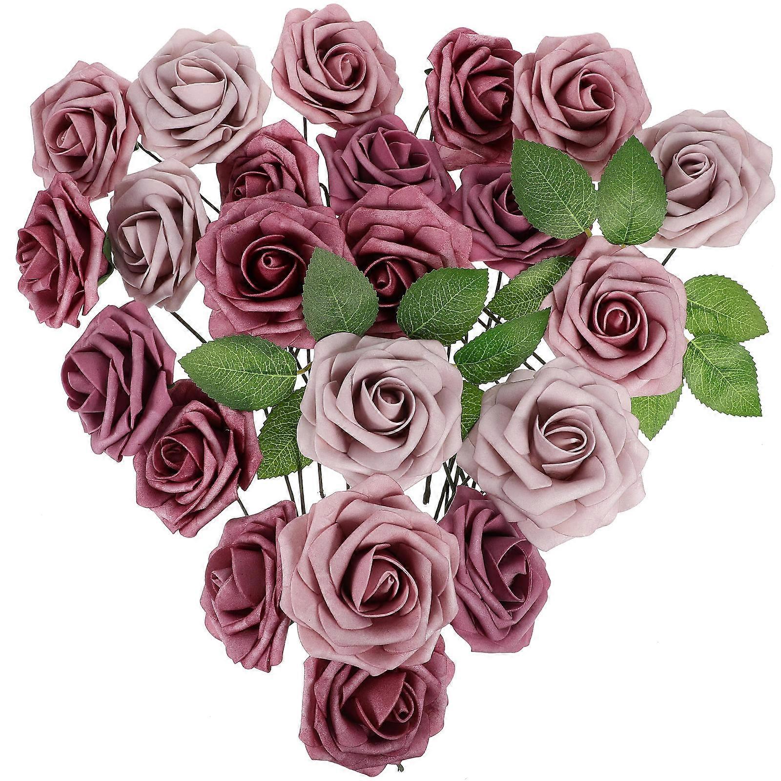 Artificial Flower in Box Plastic Foam DIY Wedding Bouquets 4 Boxes