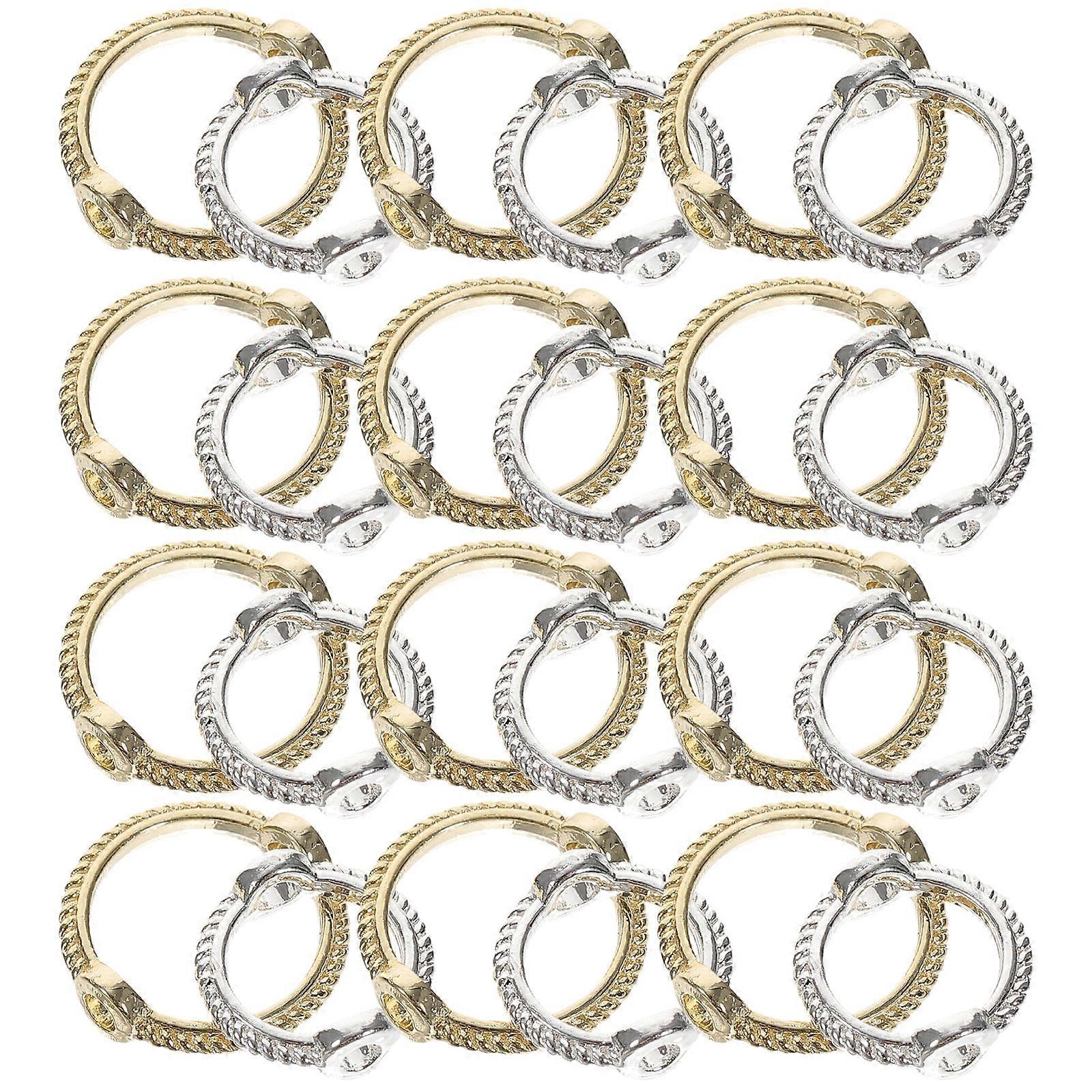 Round Beads Frame 120 Pcs Assorted Color for Jewelry Crafting DIY Accessories Crafters Connecting and Creating Beautiful Designs