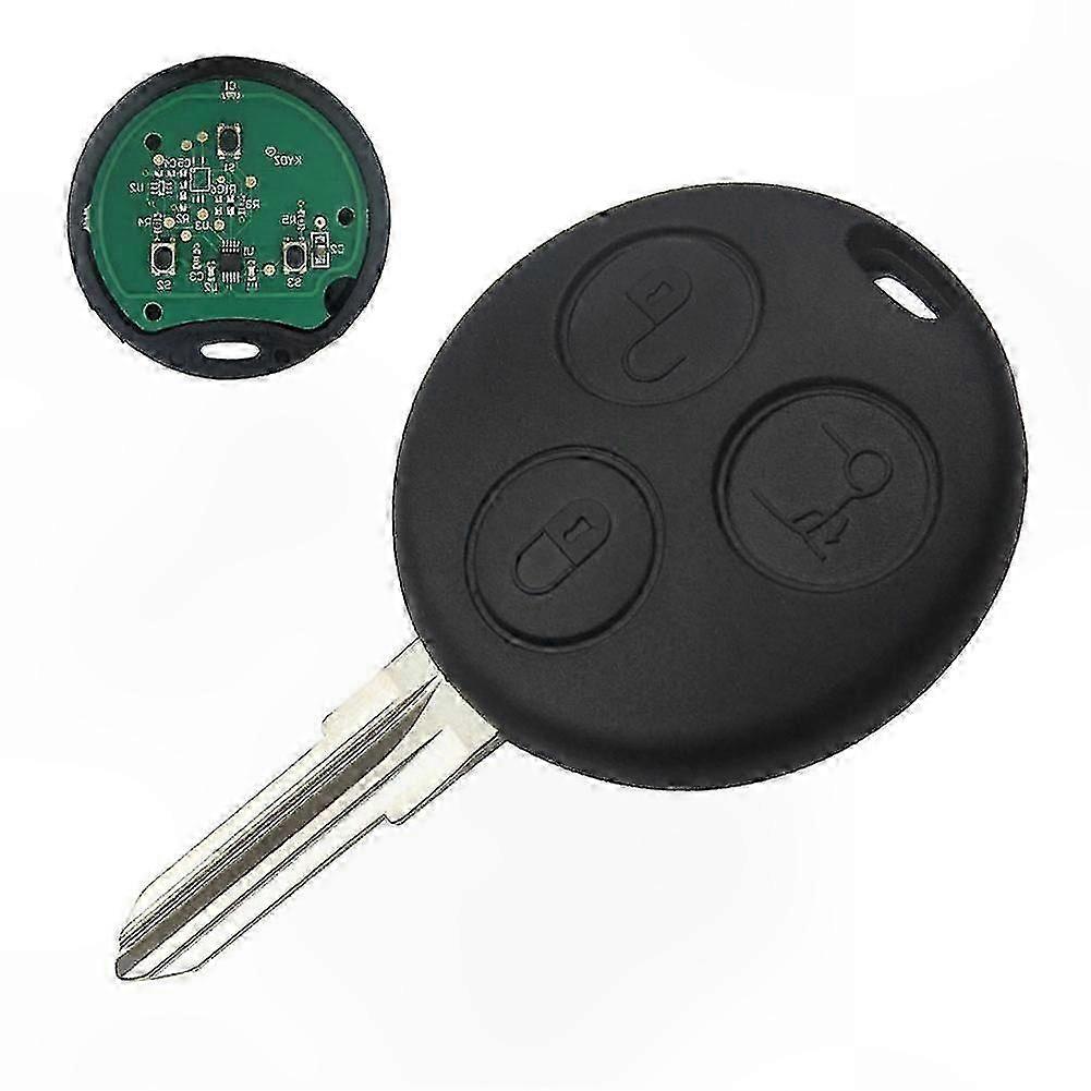 3-Button 433.92MHz Remote Key for Smart Fortwo Forfour Roadster Vehicles