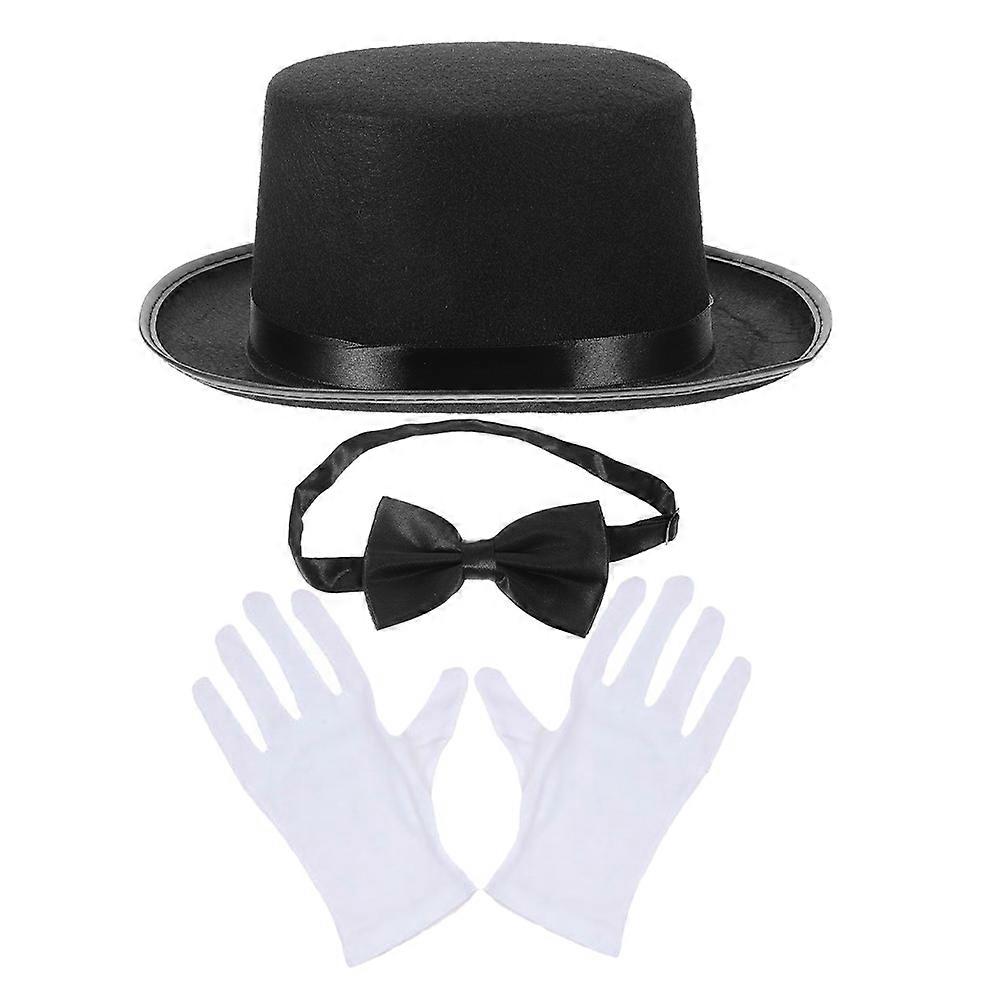 Detective Role Play Props Top Hat Costume with 2Sets for Events