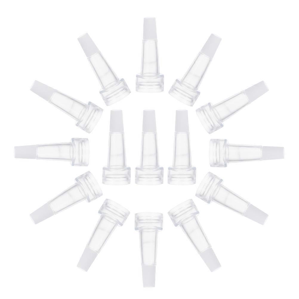 Plastic Vial Bottle Transparent Cap for Essence 100Pcs