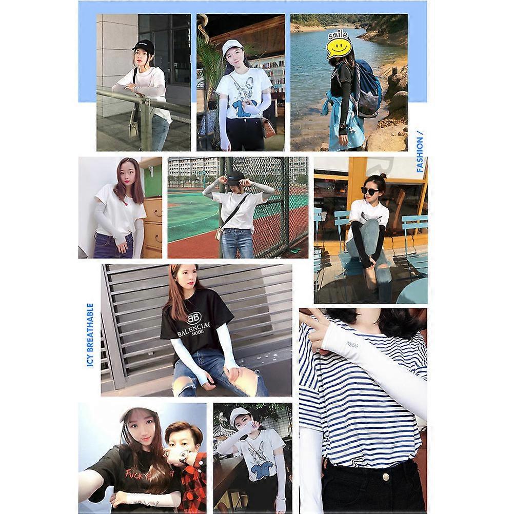 Sun Protector Sleeve Cooling Cuff Arm Guard for Sun Protection 3Pairs