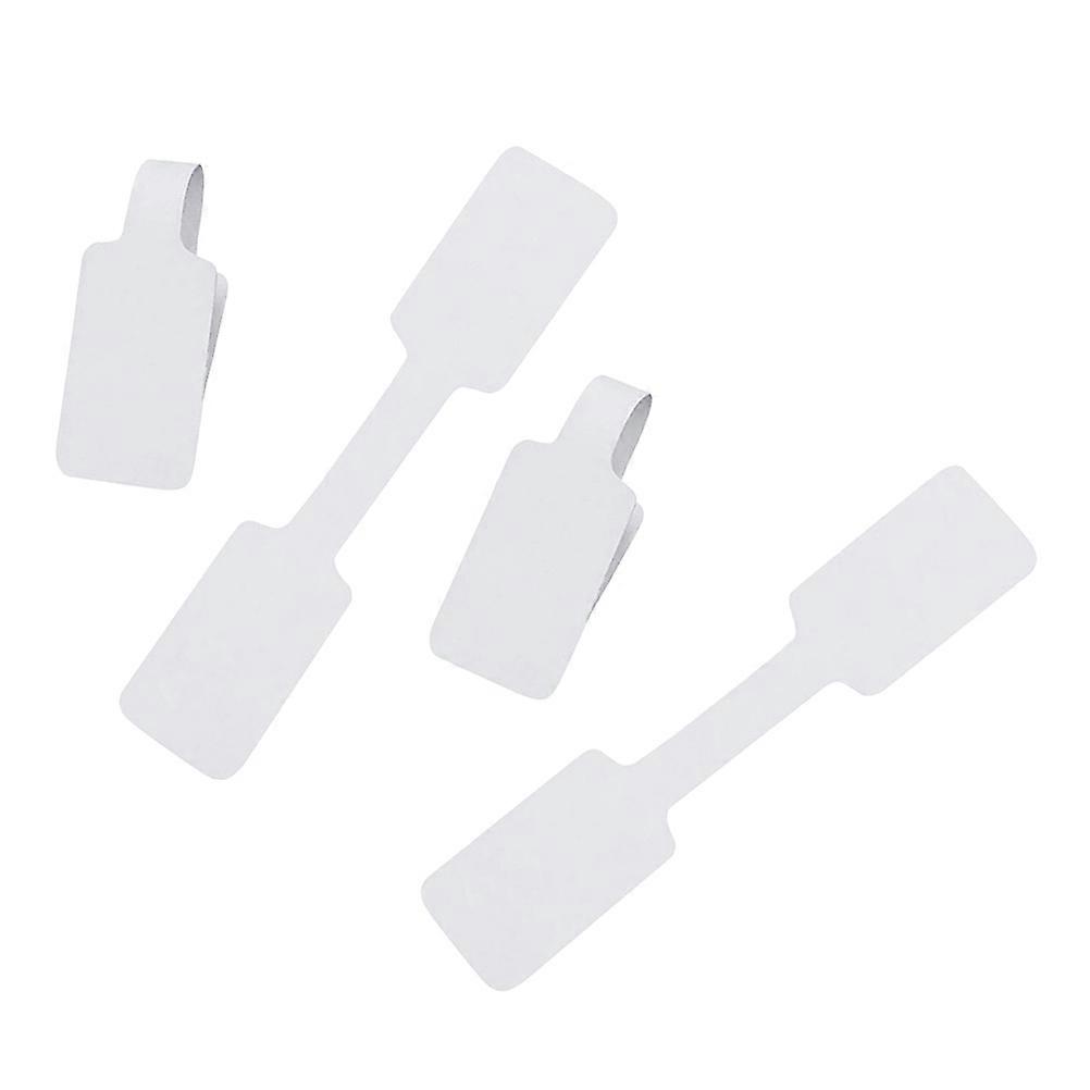 Notepad Adhesive Labels Paper Tags for Display 200Pcs White Stickers