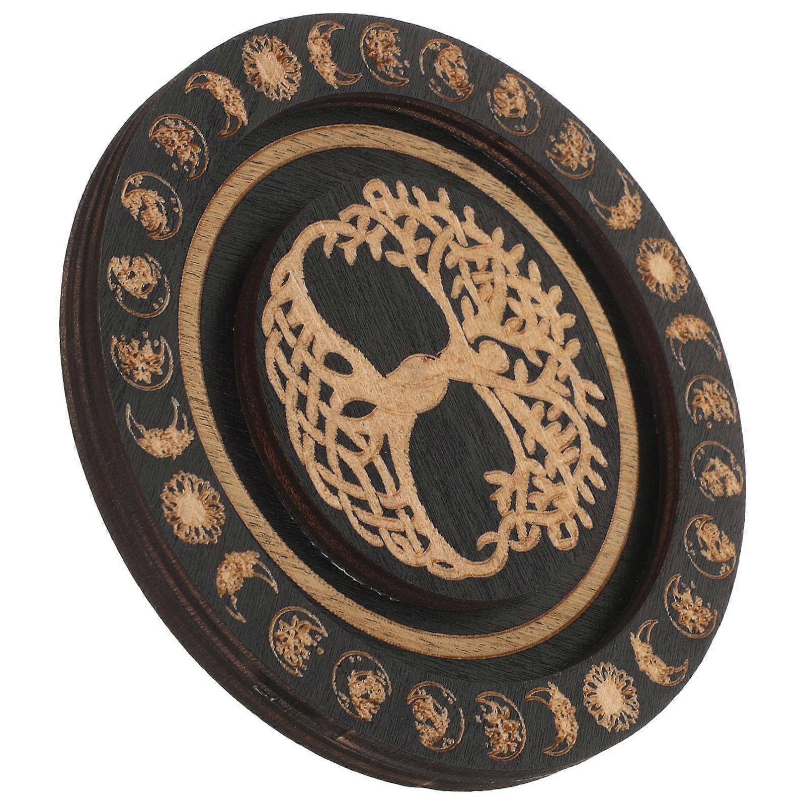 Wooden Display Tray Black Bangle Display Tray for Storage with Retro Design