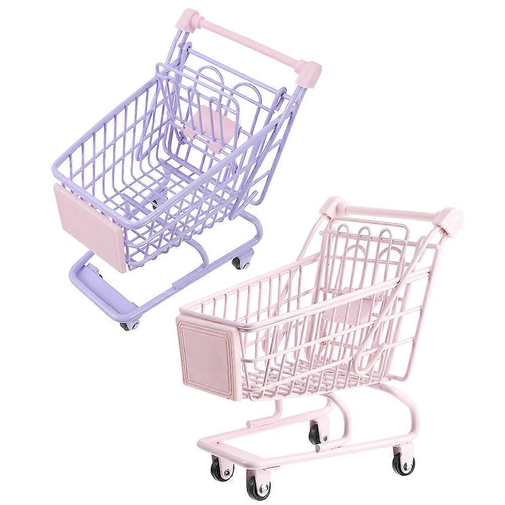 Mini Small Shopping Cart Toy for Kids Pretend Play 10Pcs
