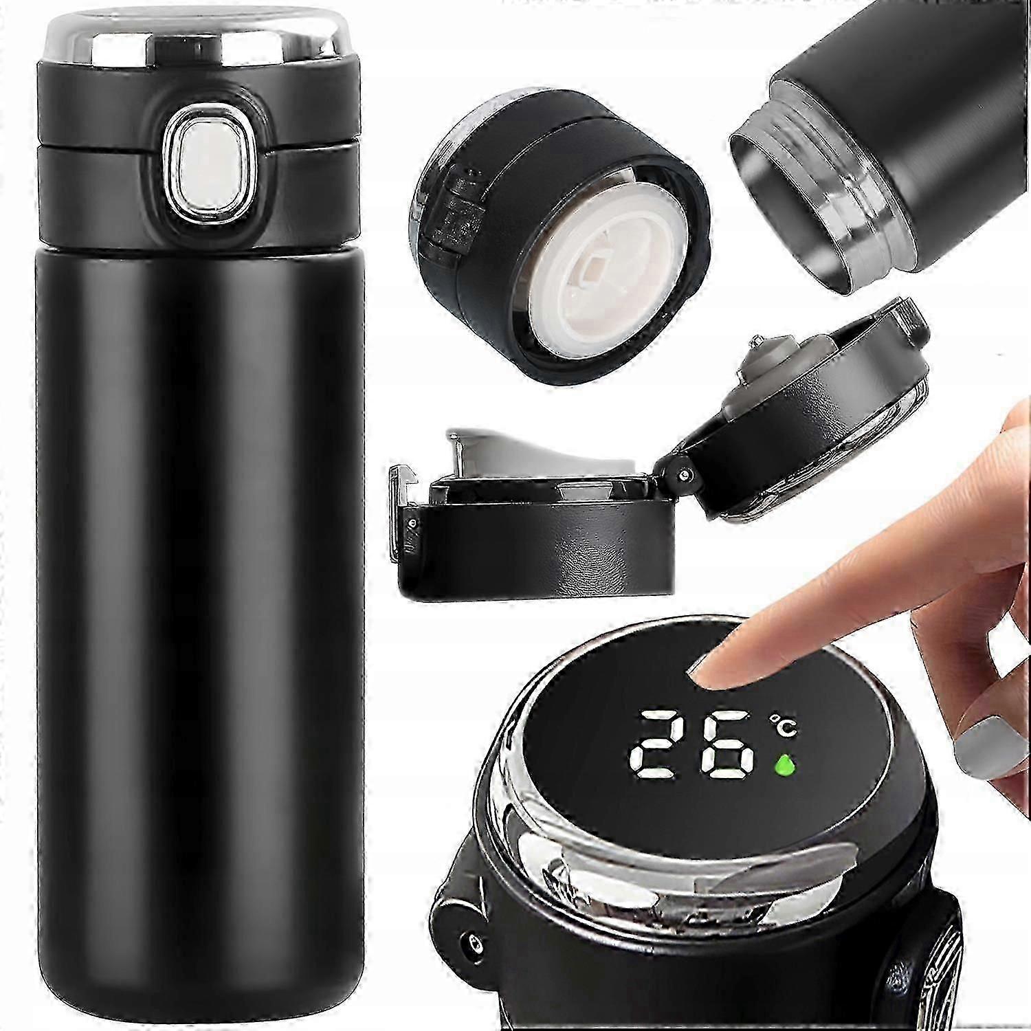 Thermal Mug, Thermos, Lcd Display For Coffee, Tea, 420 Ml_c*