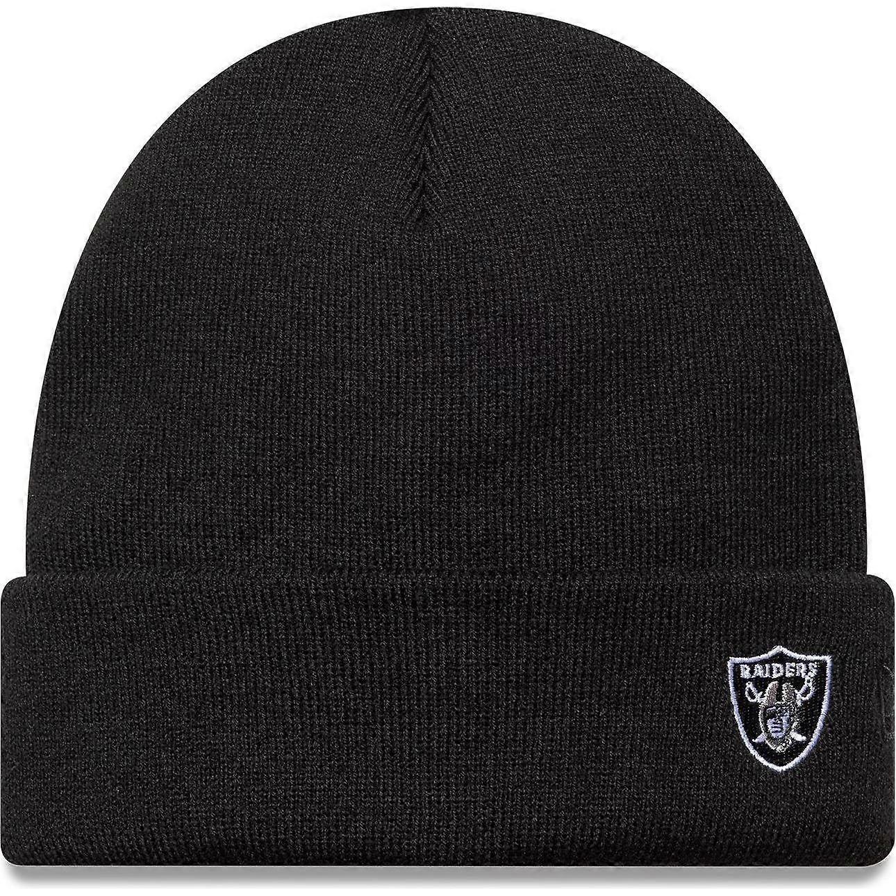 New Era Mens KNIT MEDIUM Las Vegas Raiders Beanie - Black - One Size