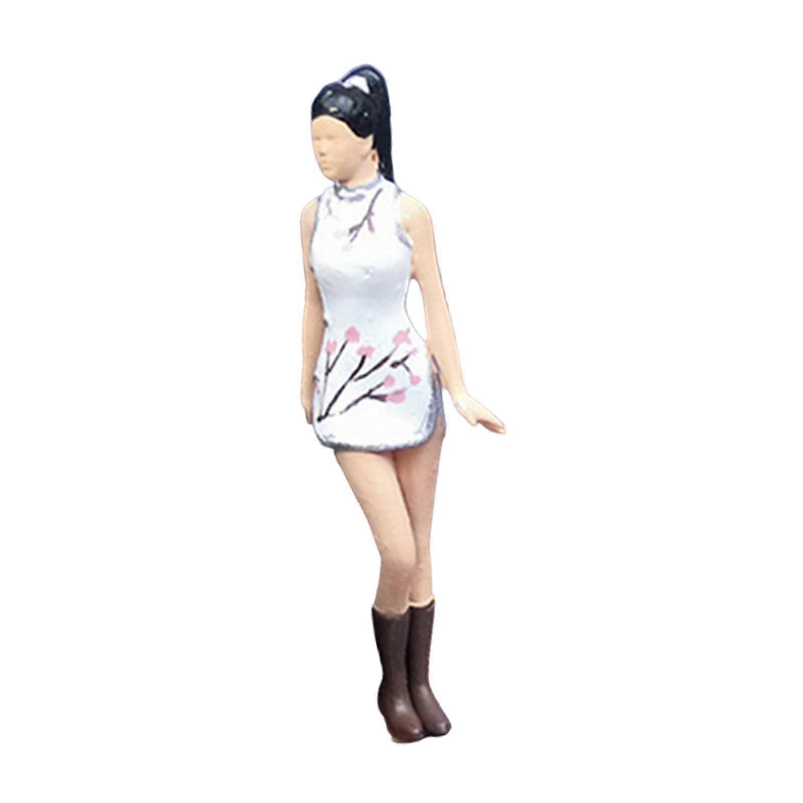 Painted 1/64 Diorama Figures for Collections Model Trains Architecture Model