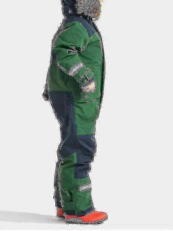 Tuta da sci monopezzo per bambini, per ragazzi e ragazze, in cotone, con tavola singola e doppia, antivento, impermeabile, spessa e fosforescente - Yvan