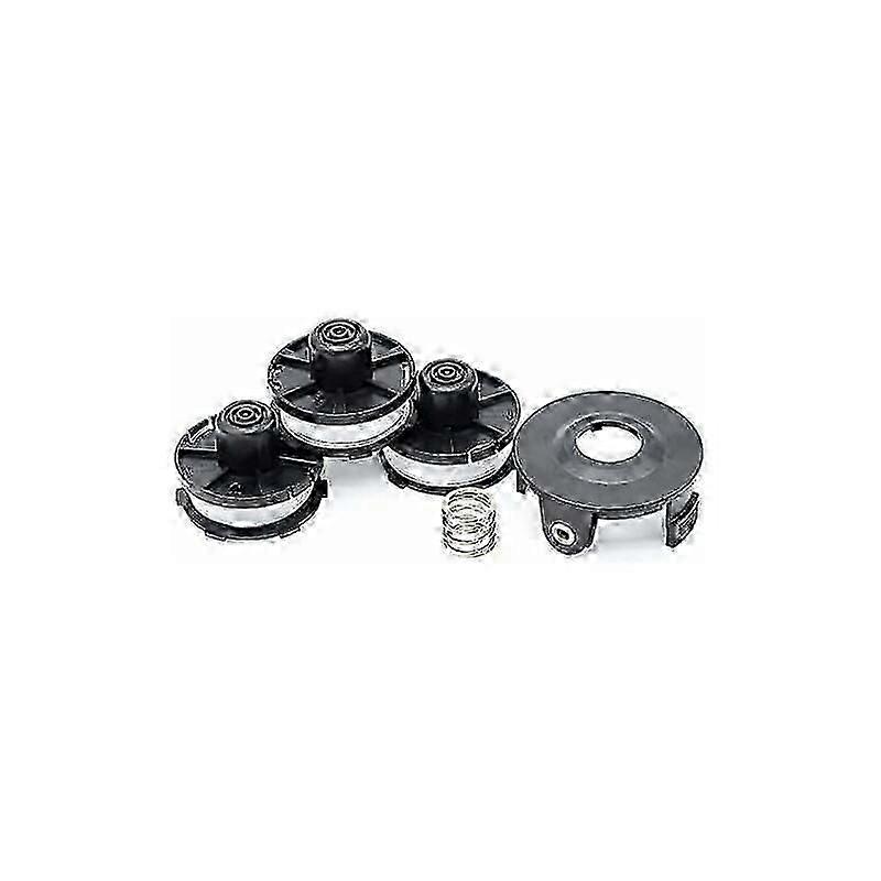 Set of 3 spools of 1.60 mm , 8 m line with cover for Makita 195858-1 trimmer