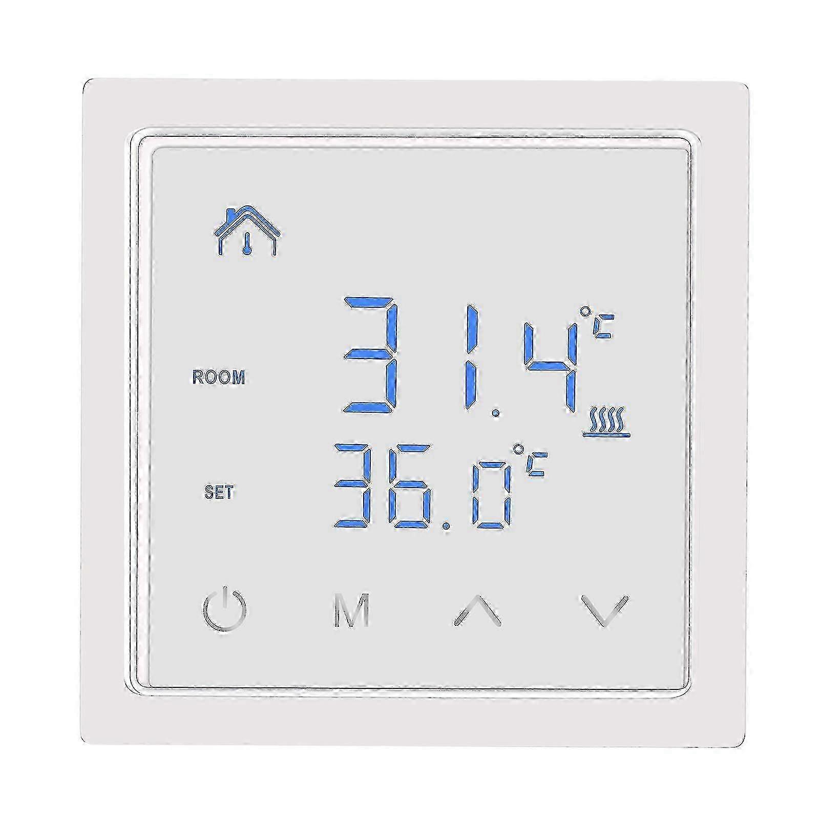 Smart Thermostat 16a Floor Heating Temperature Controller With Led Touch Screen 85-265v Electric Heating Control