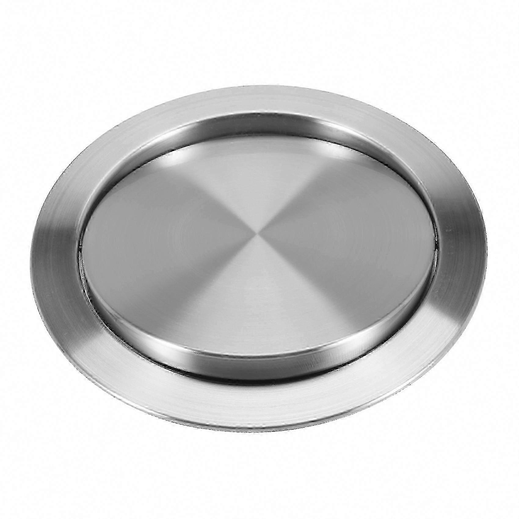 Stainless Steel Built-in Balance Swing Flap Garbage Lid for Kitchen Trash Bin Cover