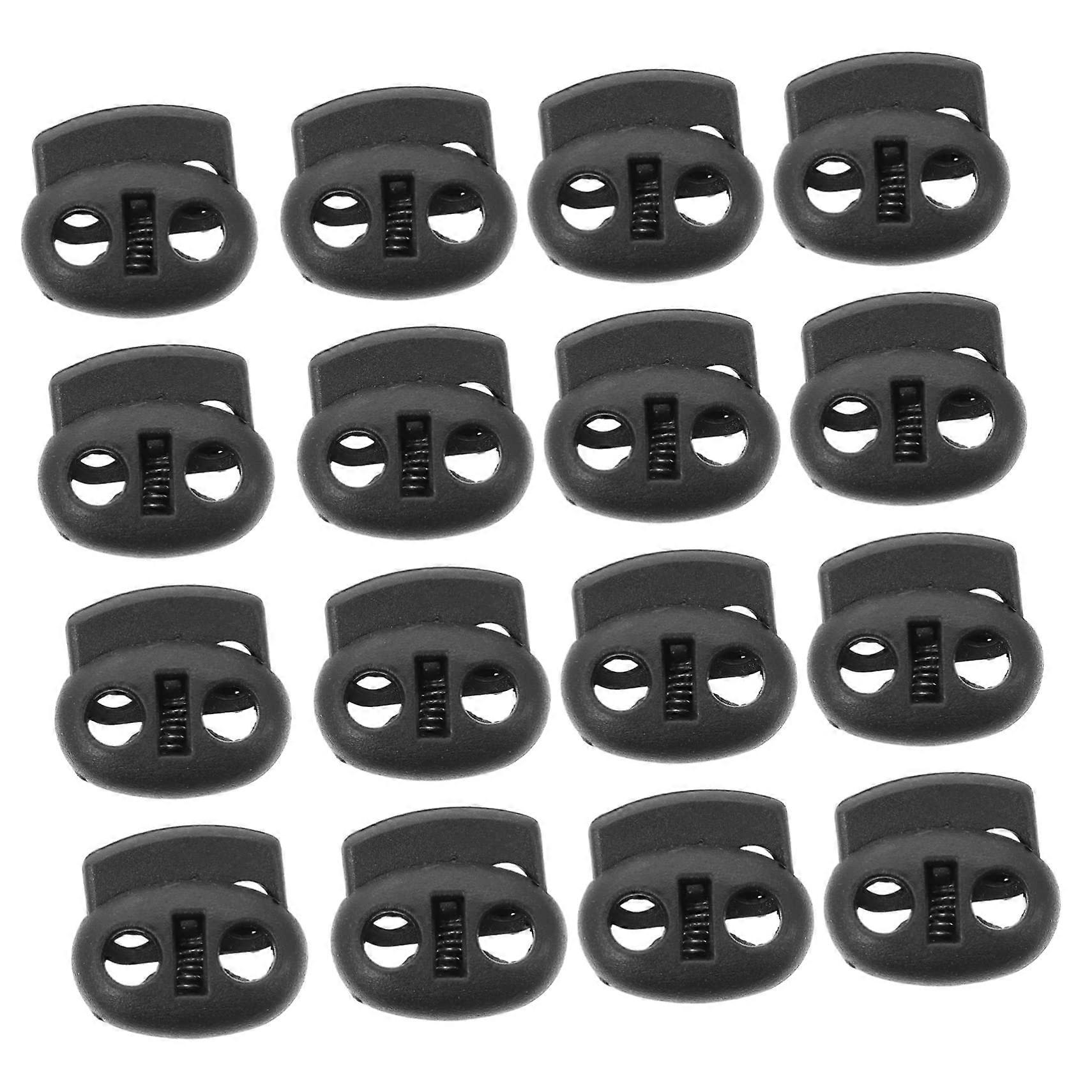 Cord Locks 200Pack Plastic Drawstring Adjustable Fastener Slider Toggle Spring Buckle