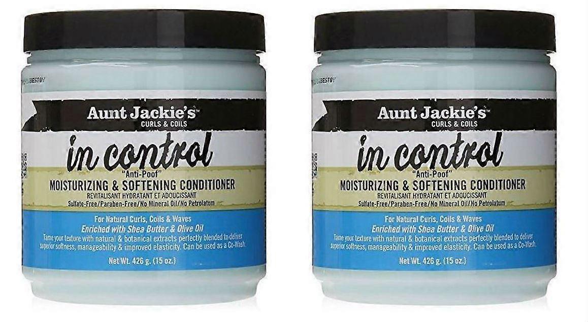 Aunt Jackie's in Control Anti - Poof Moisturizing & Softening Conditioner 15 oz. (Pack of 2)