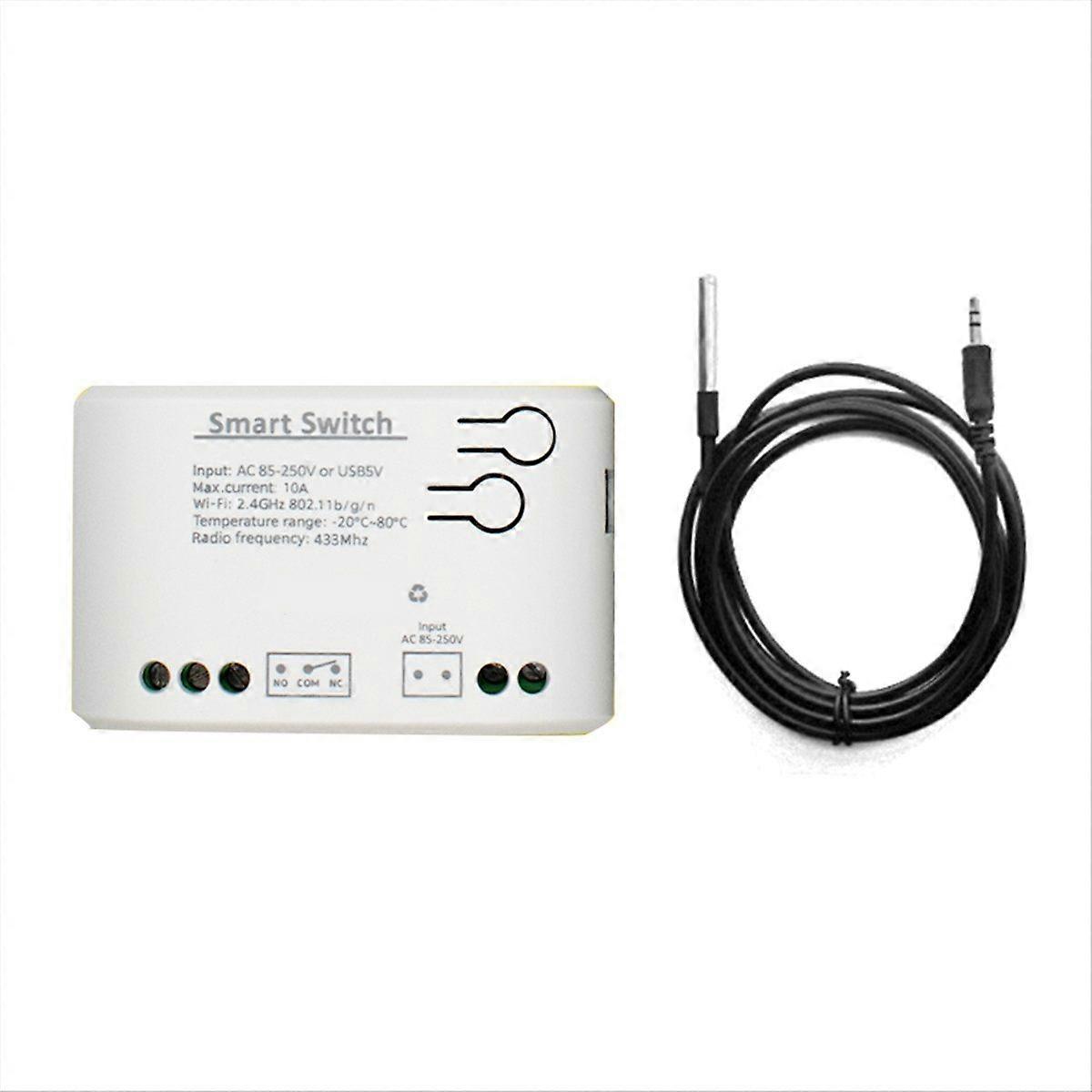 Controller Switch WiFi Smart Temperature Switch 10A Temperature Sensor Works with Home 85-250V