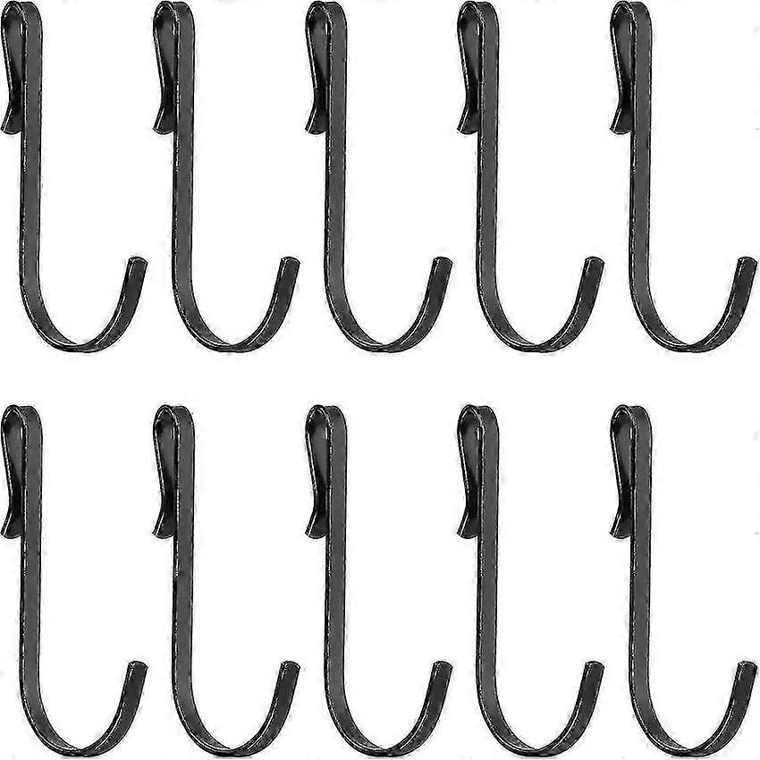 20Pcs J-Shaped Metal Wire Hooks for Hanging Drying Storage Suitable for 1-3mm Diameter