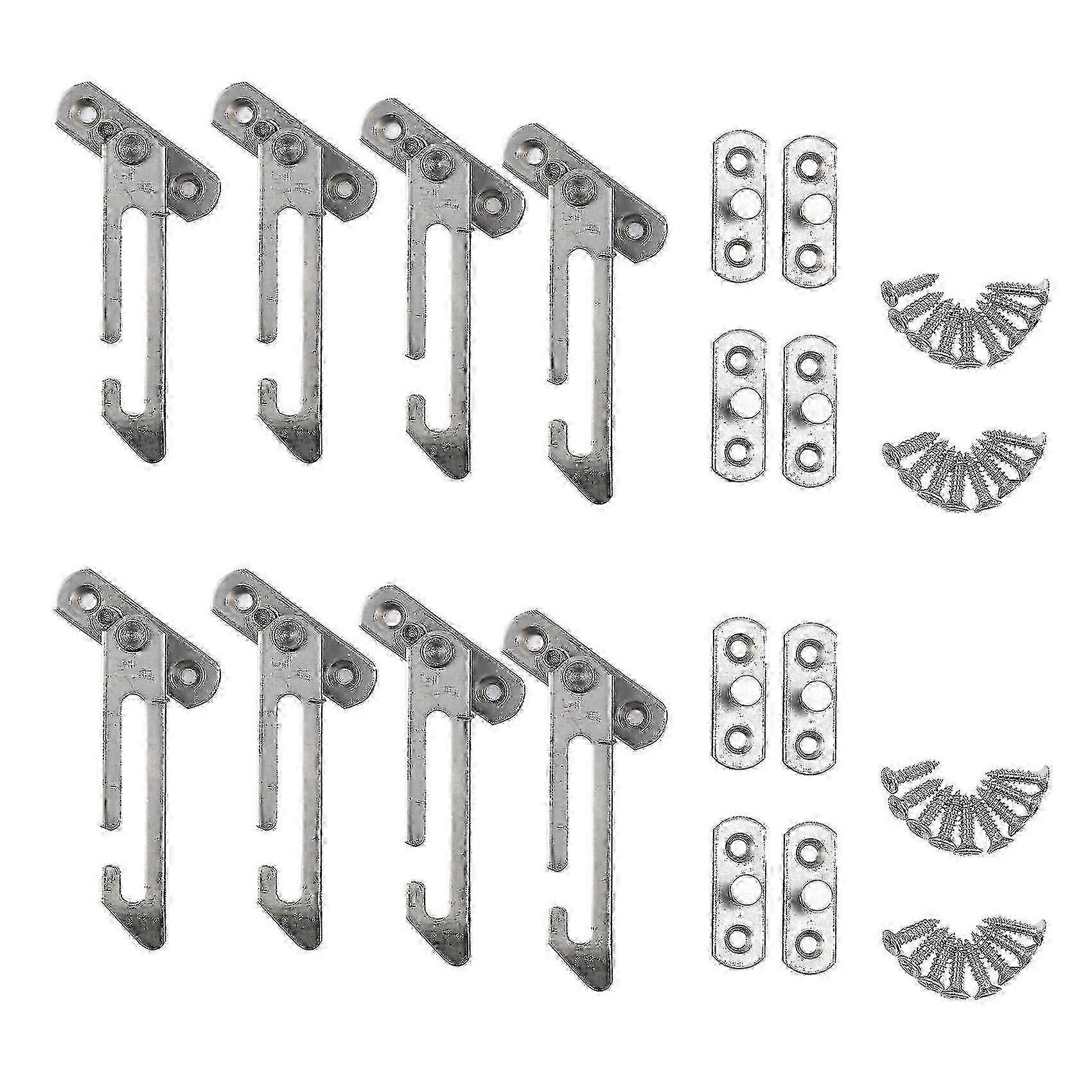 8 Pack Stainless Steel Window Restrictor Locks with Hooks - Child Safety Lock Restrictors for Windows SC-Good Quality