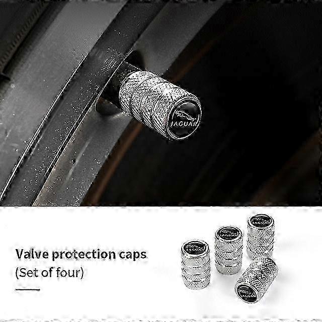 4Pcs Valve Car Wheel Tire Valve Caps For Jaguar XF XJ XFR XKR S-Type F-Type X-Type F-Pace I-Pace E-Pace XJR XE shry