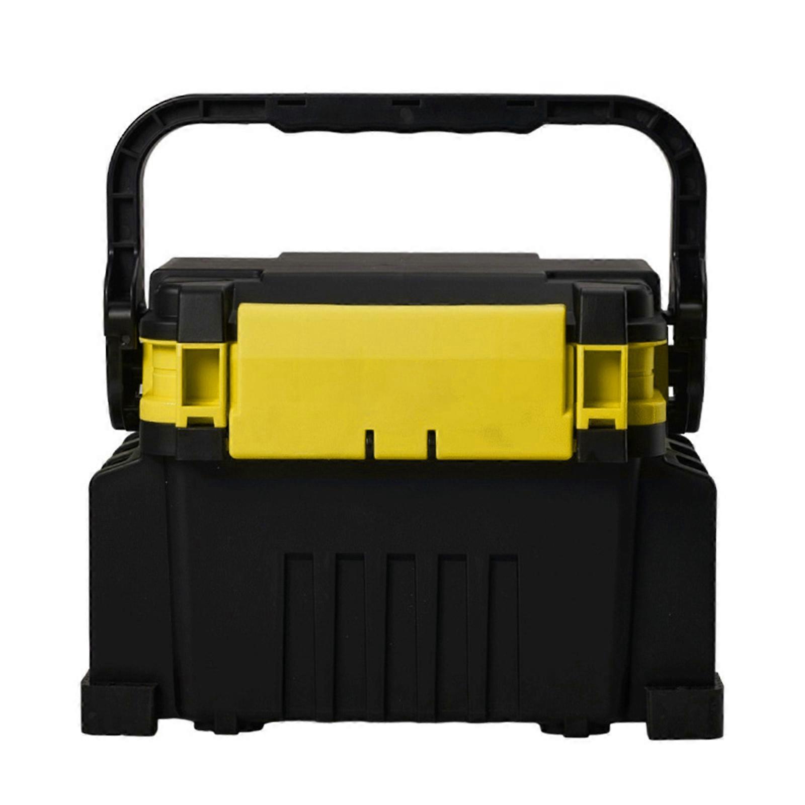 Space Saving Fishing Equipment Organizers Integrated Safety Clasps Reinforced Frame And Quick Assembly Compartment  Yellow