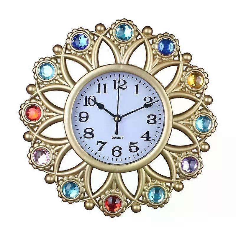 10inch European Style Light Luxury Retro Mute Does Not Tick Wall Clock As Precise Font Clear Mute Quartz Clock Decorative Clock