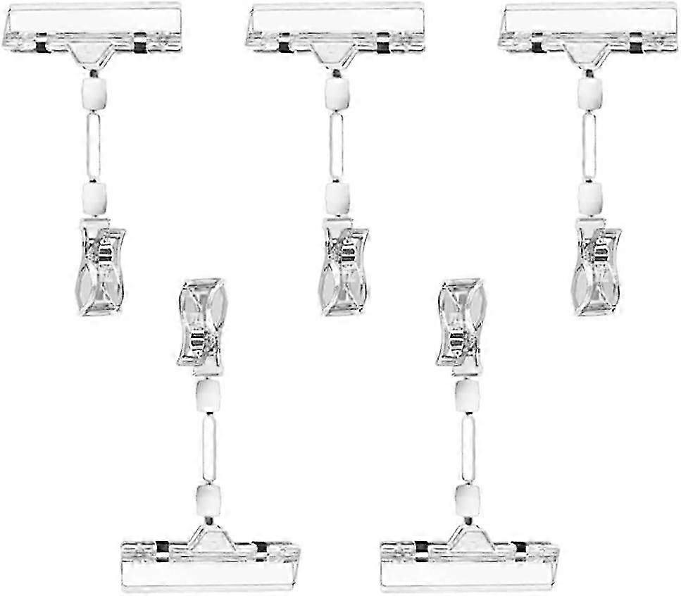 5 pieces of Rotatable Transparent Price Tag Holders