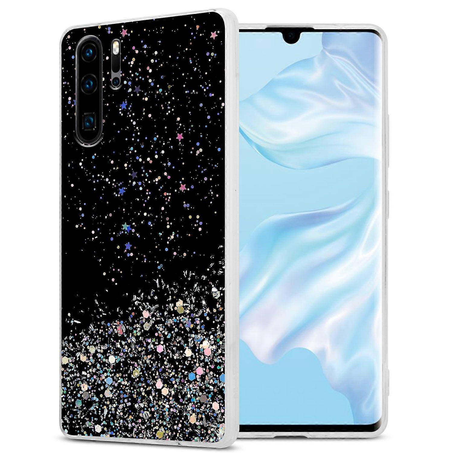 Huawei P30 PRO Προστατευτική Θήκη TPU - Διάφανη με Glitter