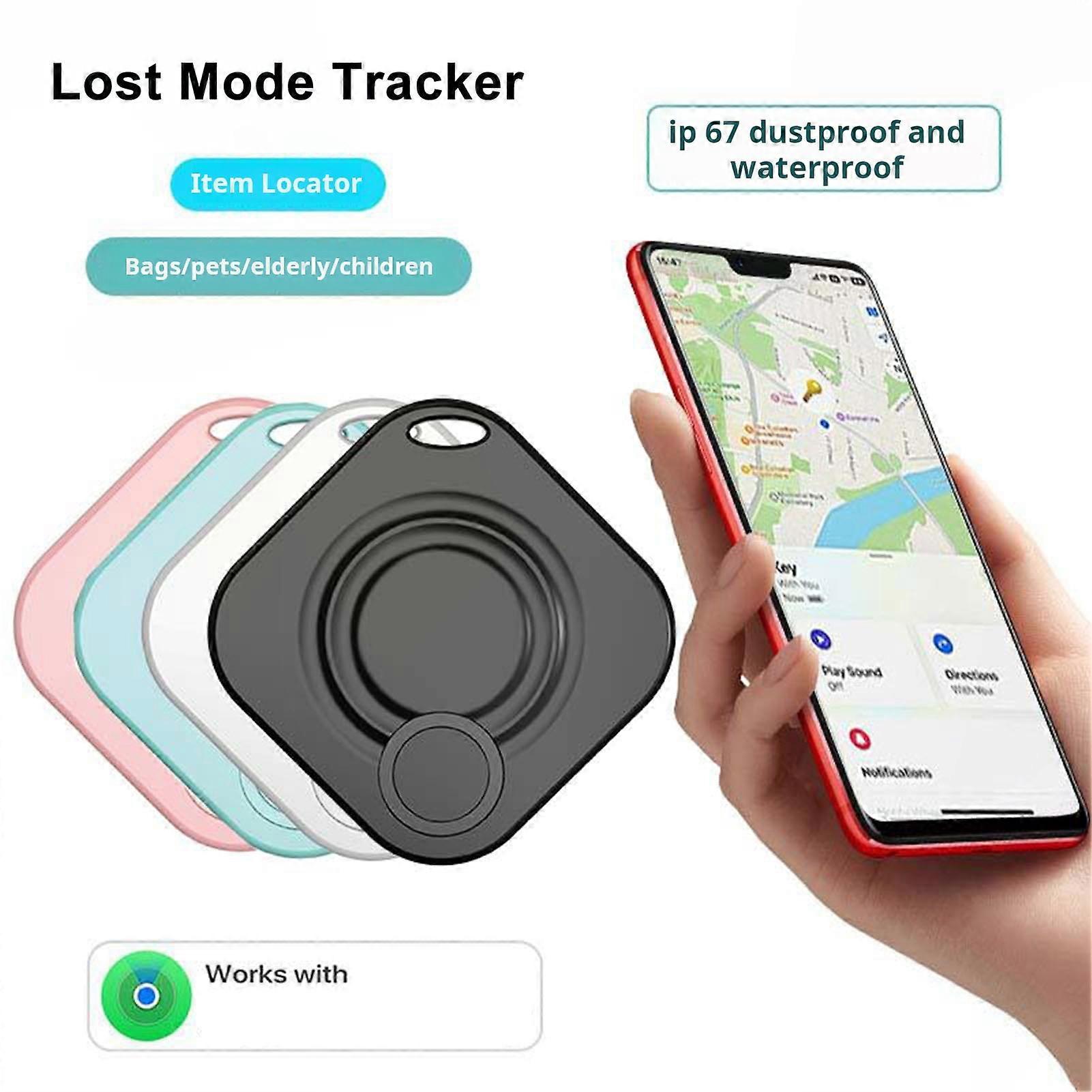 SUSUchens Bluetooth compatible Tracker Anti lost Device Privacy Lightweight Compact Size Battery Powered Luggage Tracker Key Finder Locator White