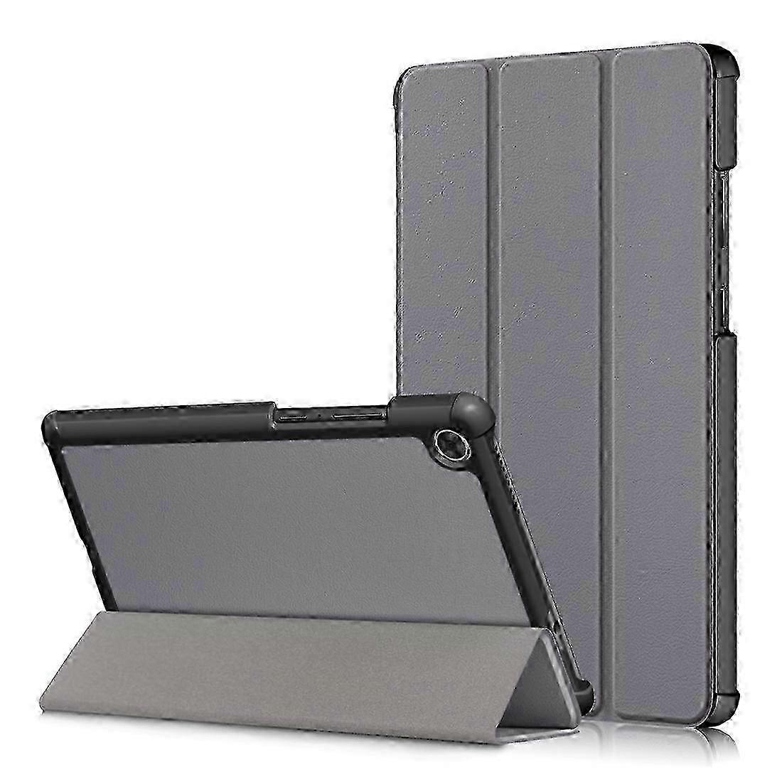 For Lenovo Tab M8 Custer Texture Horizontal Flip Smart TPU Leather Case with Three-folding Holder 2025