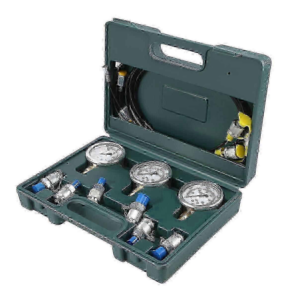 Hydraulic Pressure Guage Excavator Hydraulic Pressure Test Kit With Testing Hose Coupling And Gauge jn