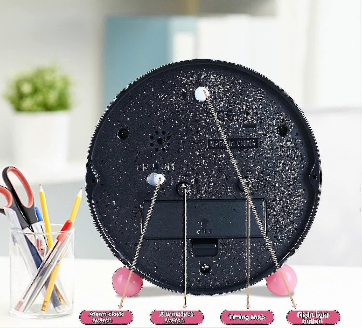 Children's Alarm Clock Digital, Children's Alarm Clock Without Ticking, Learning Alarm Clock Learning Clock Alarm Clock Children's Clock Silent Snooze