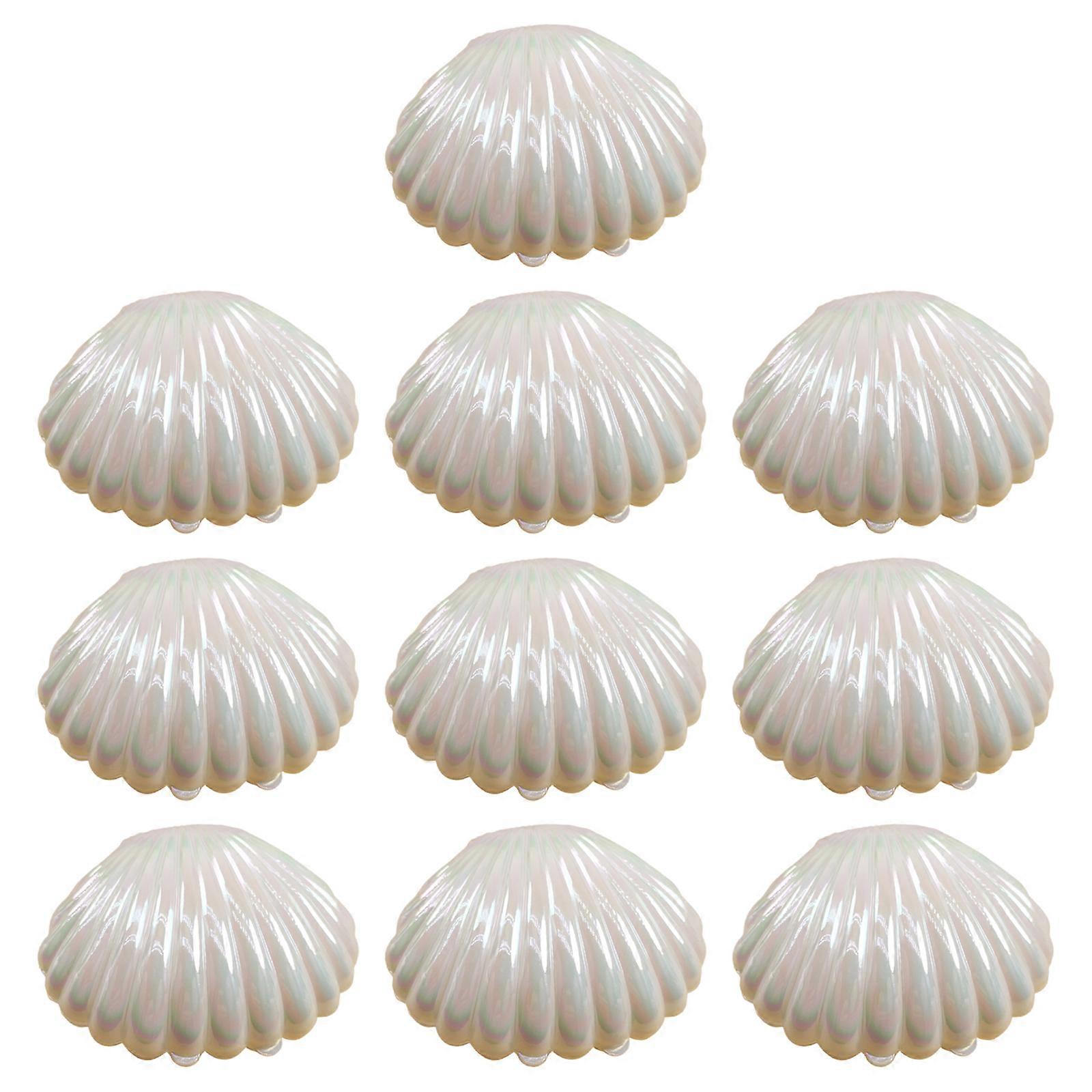 Rainbows Vacuum Coated Shell Container For Party Treats Portable Decorative Storage Container for Accessories  White