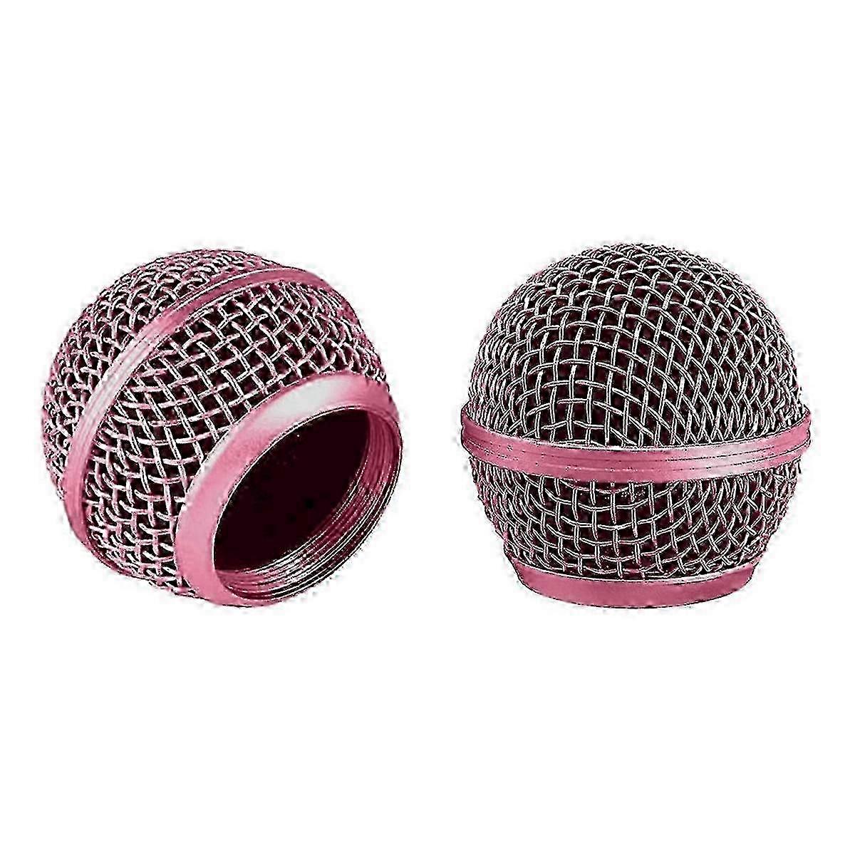 Replacement Steel Mesh Microphone Grille Caps for SM58 Windscreen - 2 Pack
