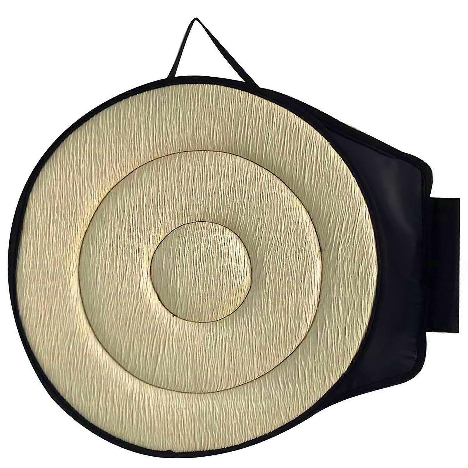 360 Rotating Seat Cushion for Car - Swivel Seat Pad for Elderly, Easy Turn Beige Double Ring Design, Comfortable and Durable