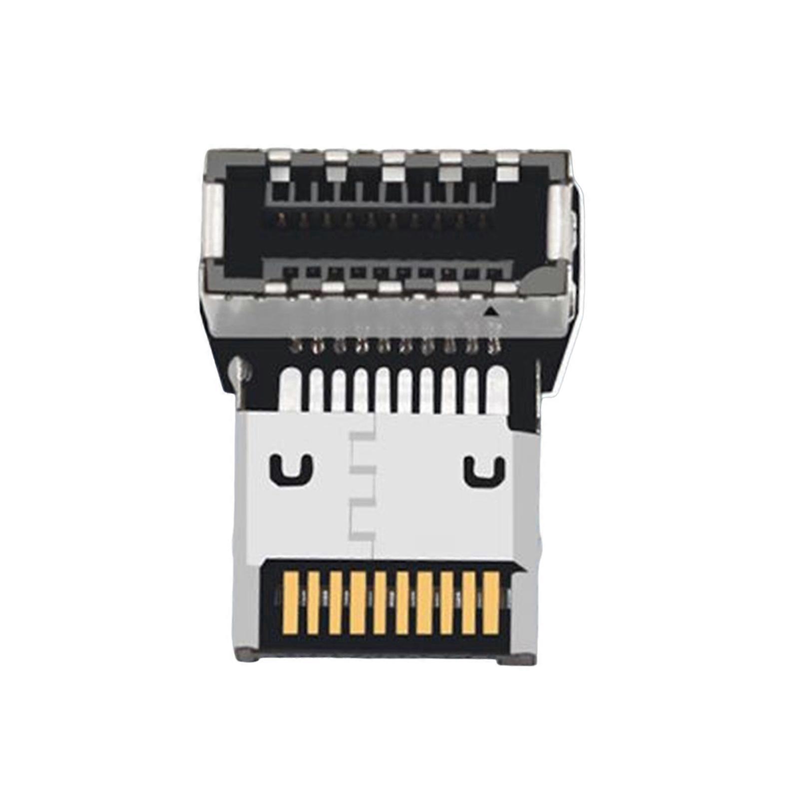 Motherboards Compatibles USB3.1 10Gbps Right Angle Adapter Reduces Cable Clutter in PC Cases Multicolor