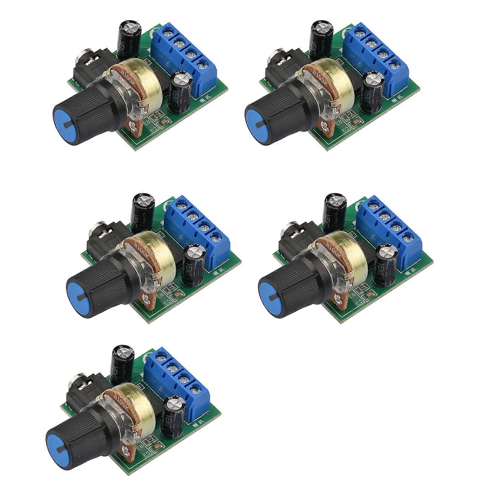 Power Amplifier Board LM386 Sound Power Amplifier Board Adjustable Sound Small Power Amplifier Module Replacement Multicolor