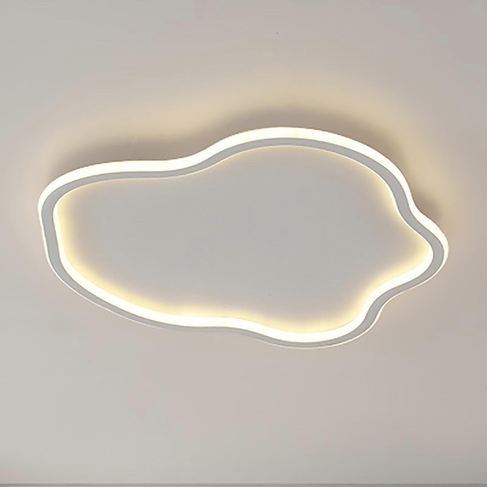 Children's Ceiling Lamp Remote Control LED Light, Round, Three Color Adjustable, 15/19/23in, White