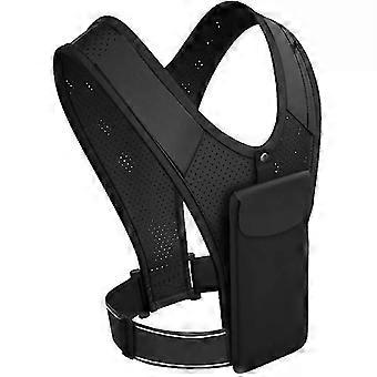 Chaleco universal para correr, soporte para teléfono con cintura ajustable, mochila elástica para correr, senderismo y ciclismo YC