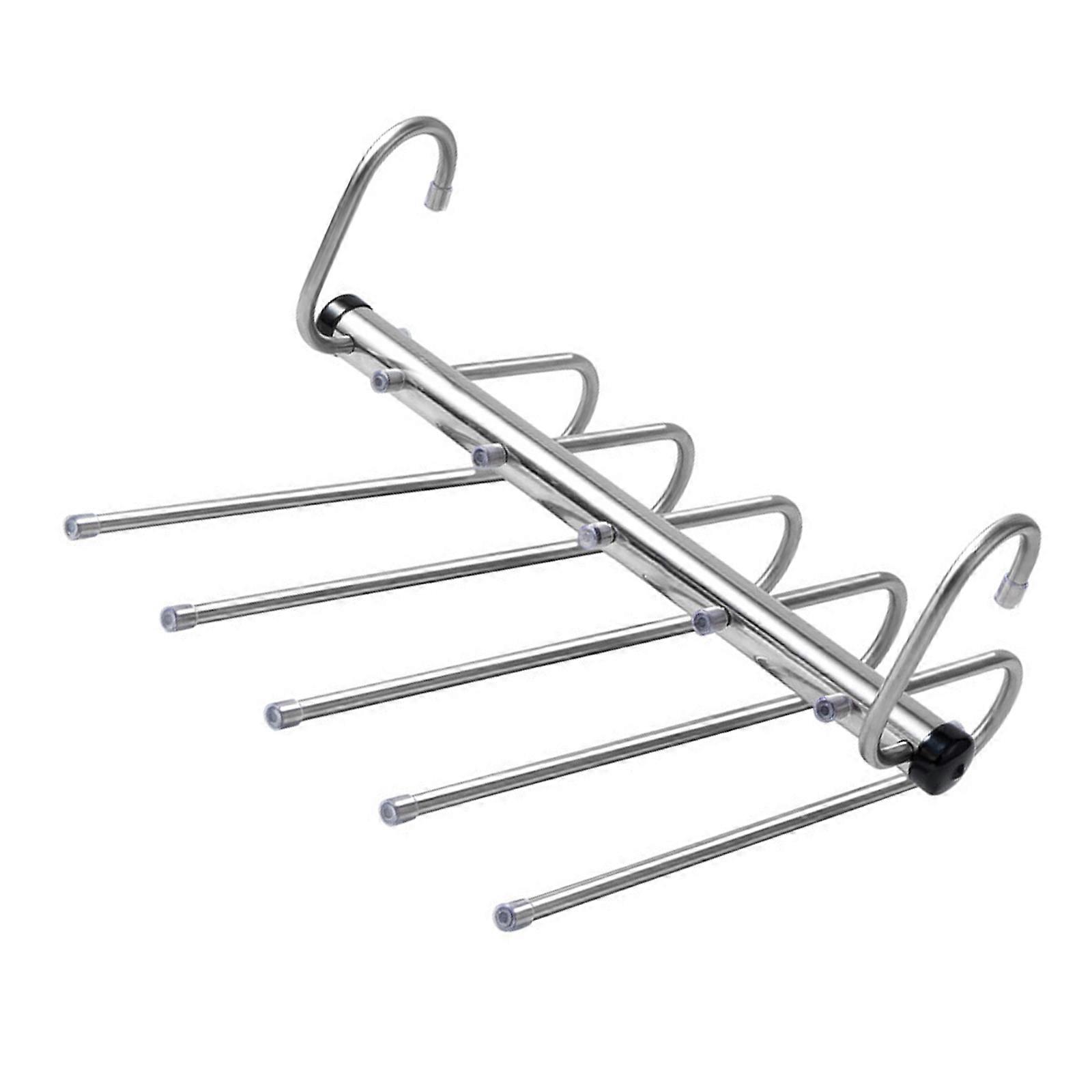 Modern Pliable Rustless Garment Planner Multiple Rank Hook for Maximizing Cupboard  Five layer trouser s