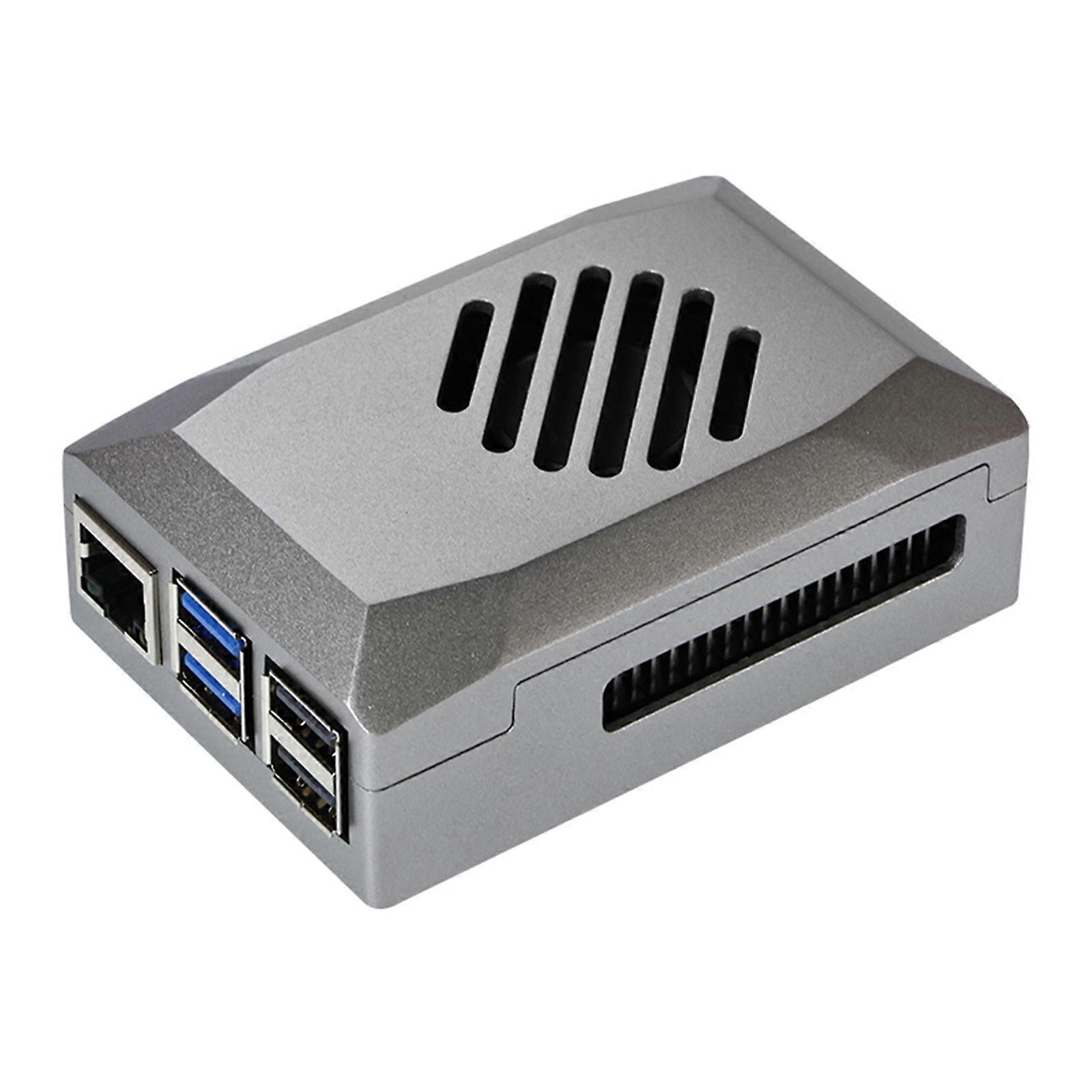 Protective Case Built in PWM Fan for RPI5 Development Board Cooling Enclosure Box Multicolor