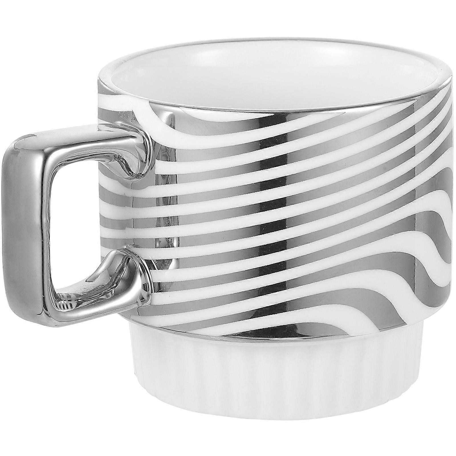 Handled Coffee Mug Stackable Polished Drinking Cup Household Breakfast Mug for Daily Use