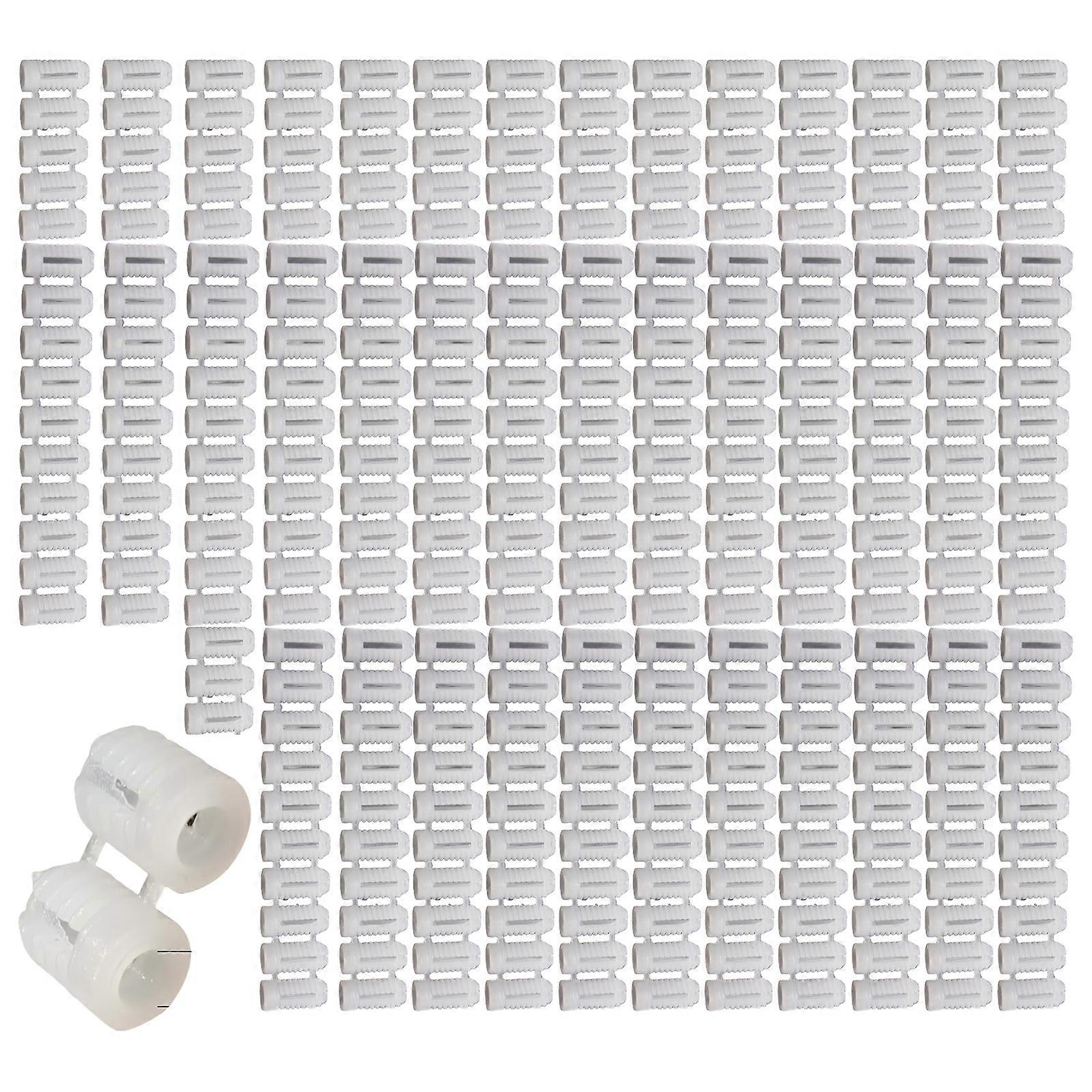 Pack of 900 Elegant White Plastic Expansion Dowels 5mm Ideal for Consistent and Sturdy Fixing In Any Setting Use  4x8mm