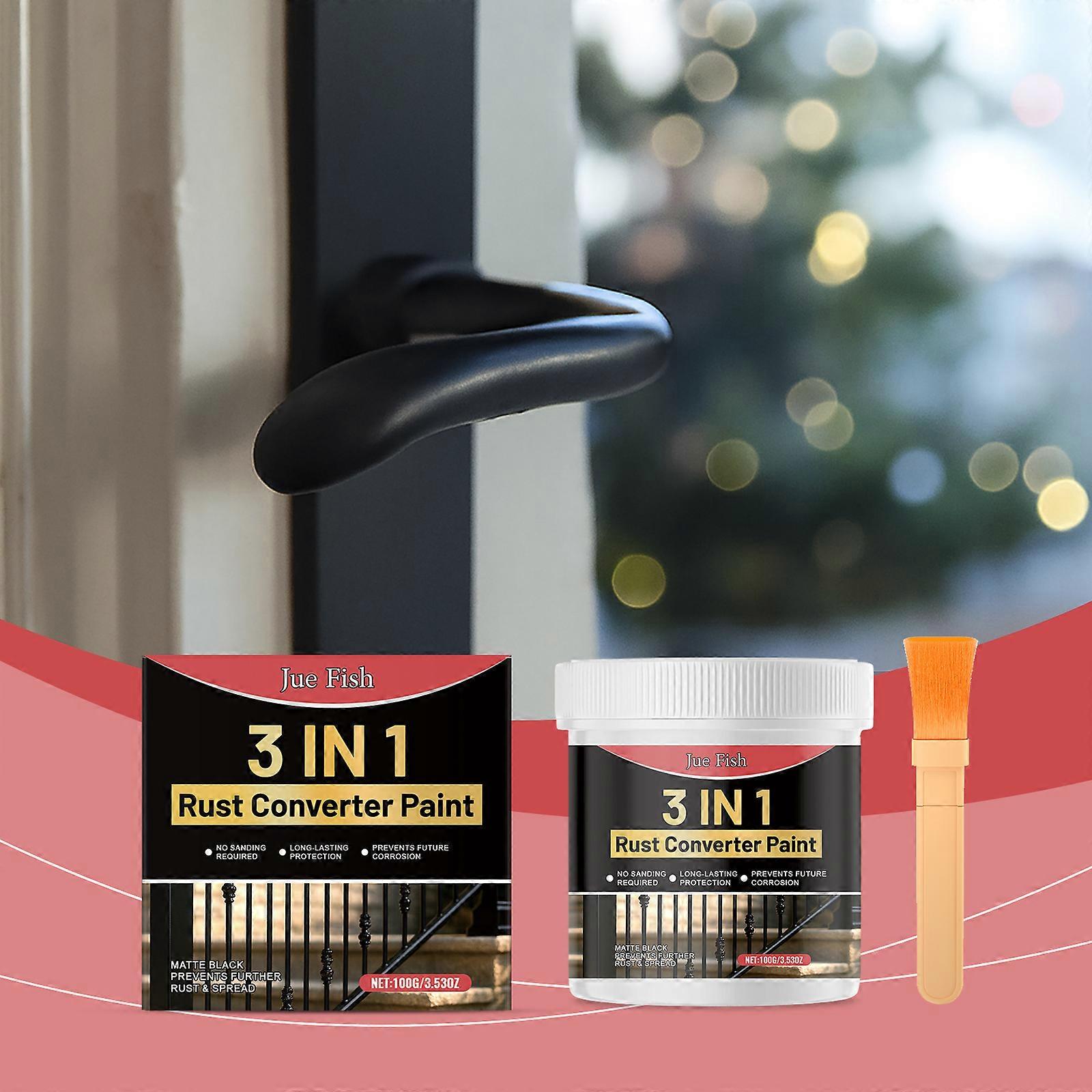 Jue Fish Anti-Rust Primer, Water-Based Metal Anti-Rust Primer, Waterproof Deep Anti-Rust And Corrosion-Resistant Primer