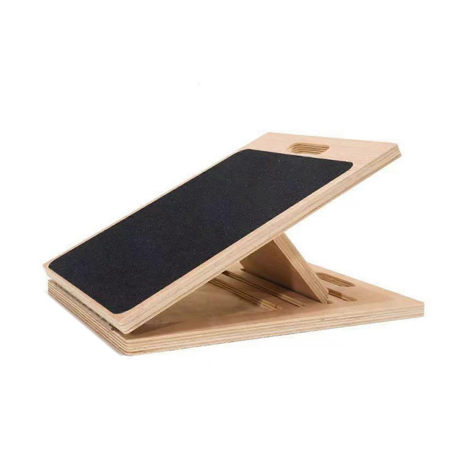 Foldable Wooden Calf Stretching Platform For Compacts Storage And Flexibility Improvement Ergonomic Calf Stretcher Multicolor