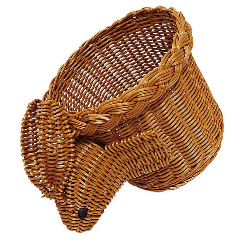 Rabbit Shaped Storage Bin Basket for Home Use Creative Fruit Organizer