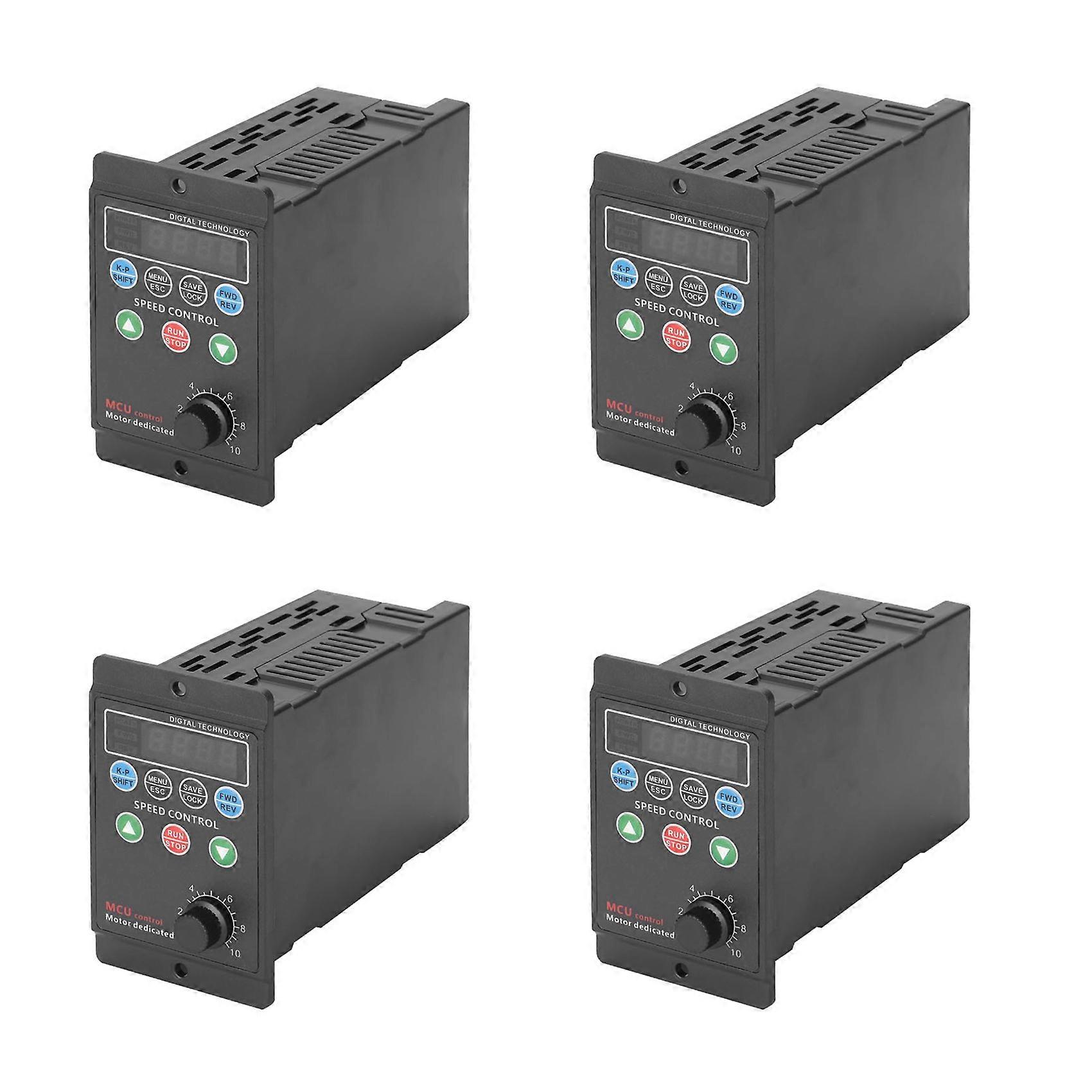 4X 220V 750W Single-Phase Input 3-Phase Output Motor Driver Frequency Converter with Four-Digit Digital Tube Display