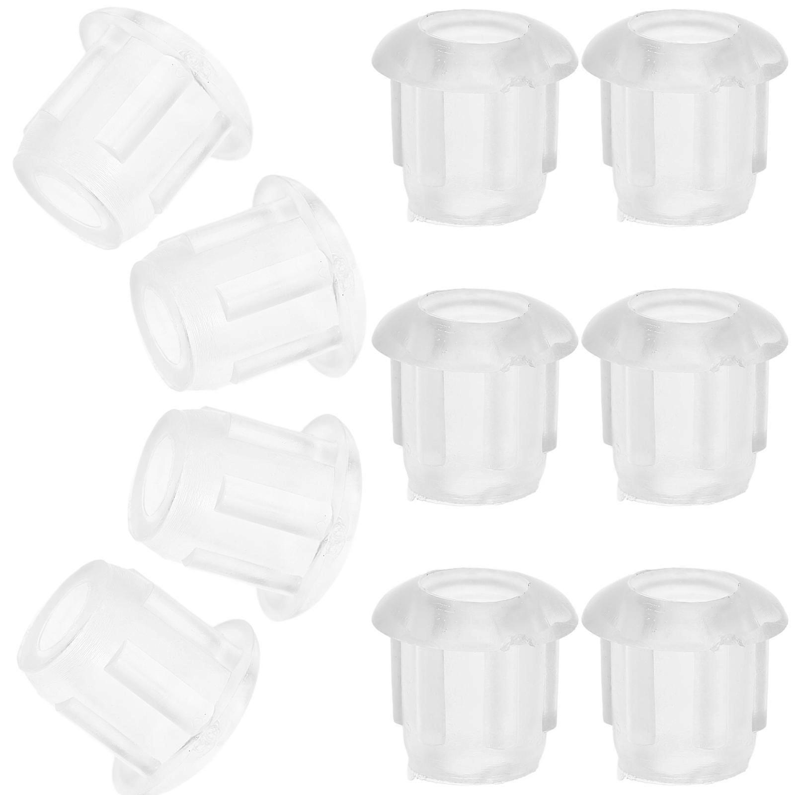 Transparent LED Light Socket Cap for Safety Replacement 200Pcs PVC Material